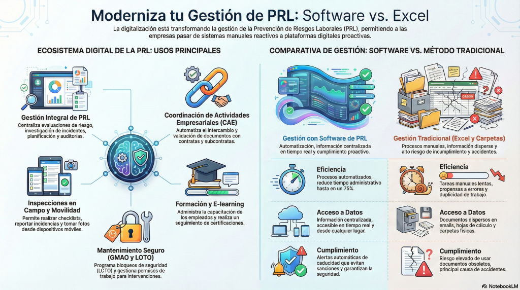 168. Principales usos del Software en la PRL. Software vs métodos traducionales