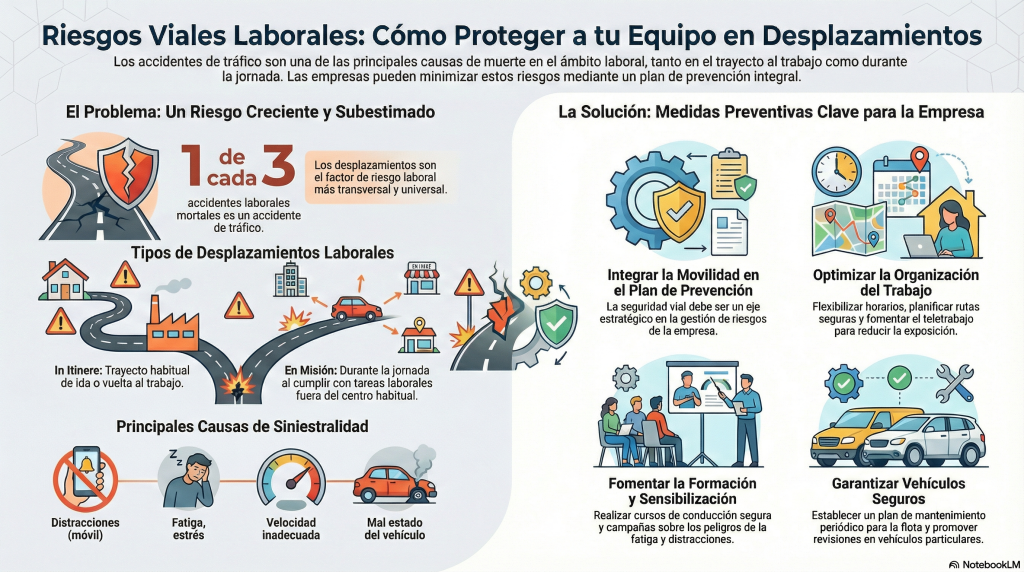 170. Qué riesgos hay en los desplazamientos in itinere e in misión