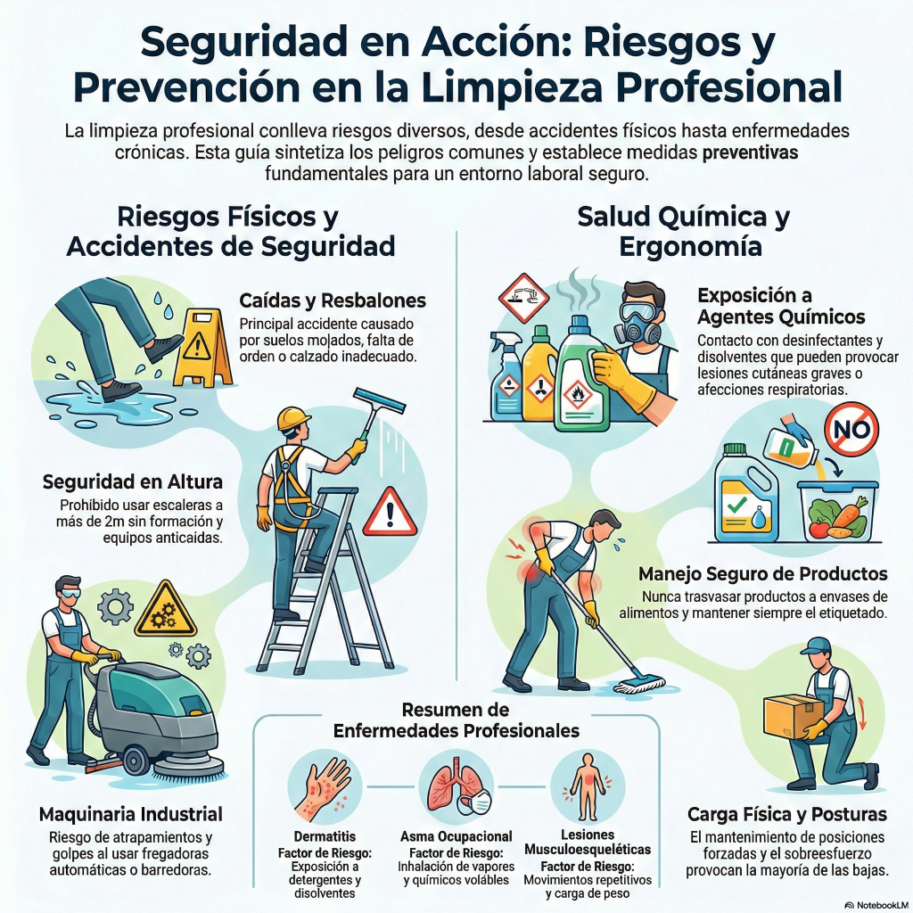 174. La PRL en la limpieza industrial. Principales riesgos profesionales