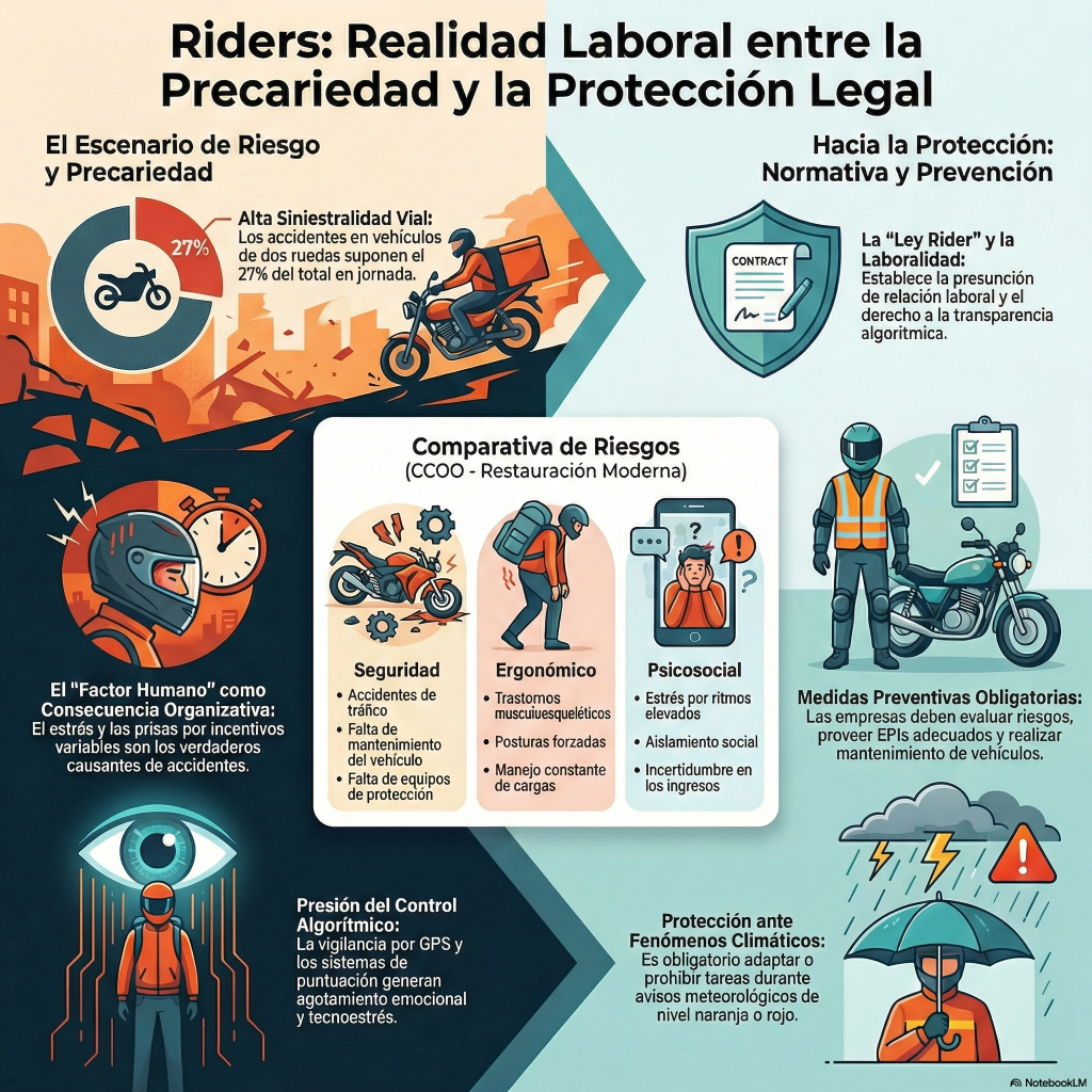 191. Trabajadores en plataformas digitales (riders, repartidores)