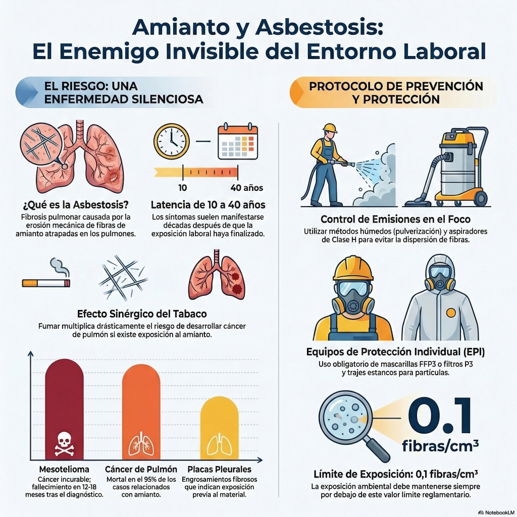 199. Amianto y asbestosis. El riesgo laboral de los asbestos