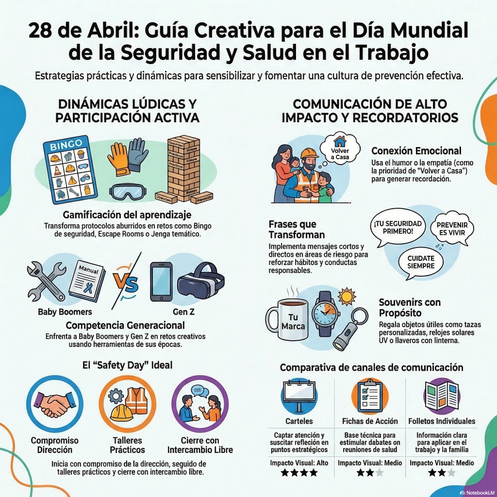 202. Ideas para comunicar el 28 de abril. Día Mundial de la Seguridad y Salud en el Trabajo