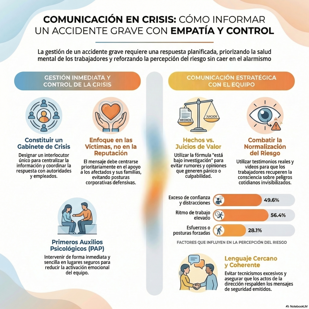 213. Cómo comunicar un accidente grave internamente sin generar pánico ni normalización