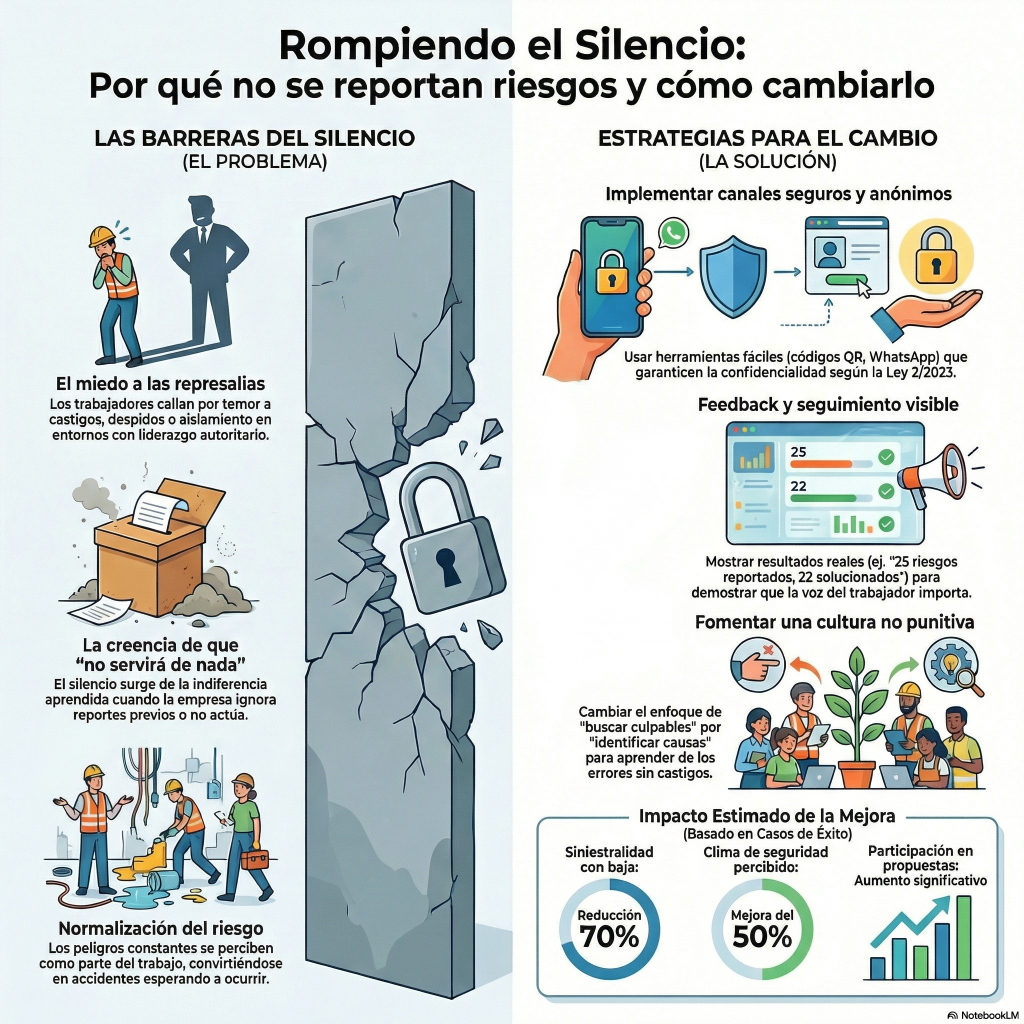 218. Por qué los trabajadores no denuncian condiciones inseguras y cómo cambiarlo