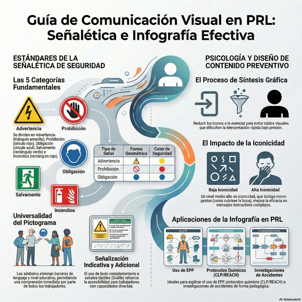 219. Comunicación visual en PRL: infografías, pictogramas y señalización efectiva
