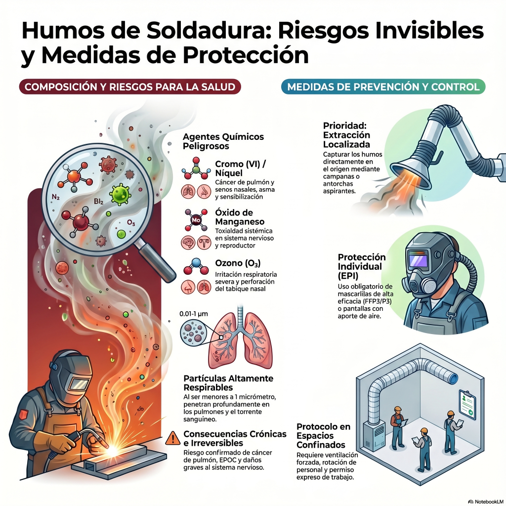 233. Humos de soldadura: composición, riesgos y medidas preventivas