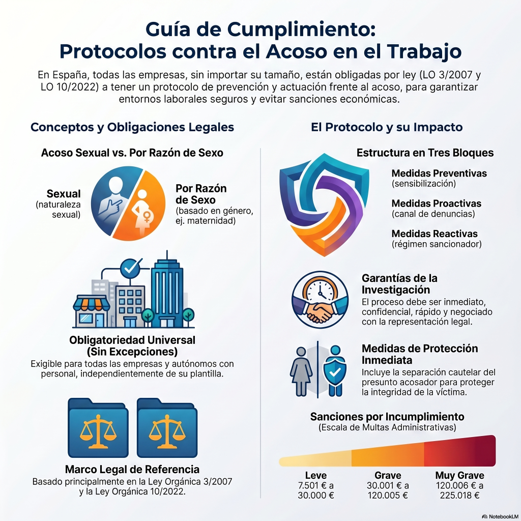 235. Acoso sexual y acoso por razón de sexo en el trabajo: obligaciones y protocolos
