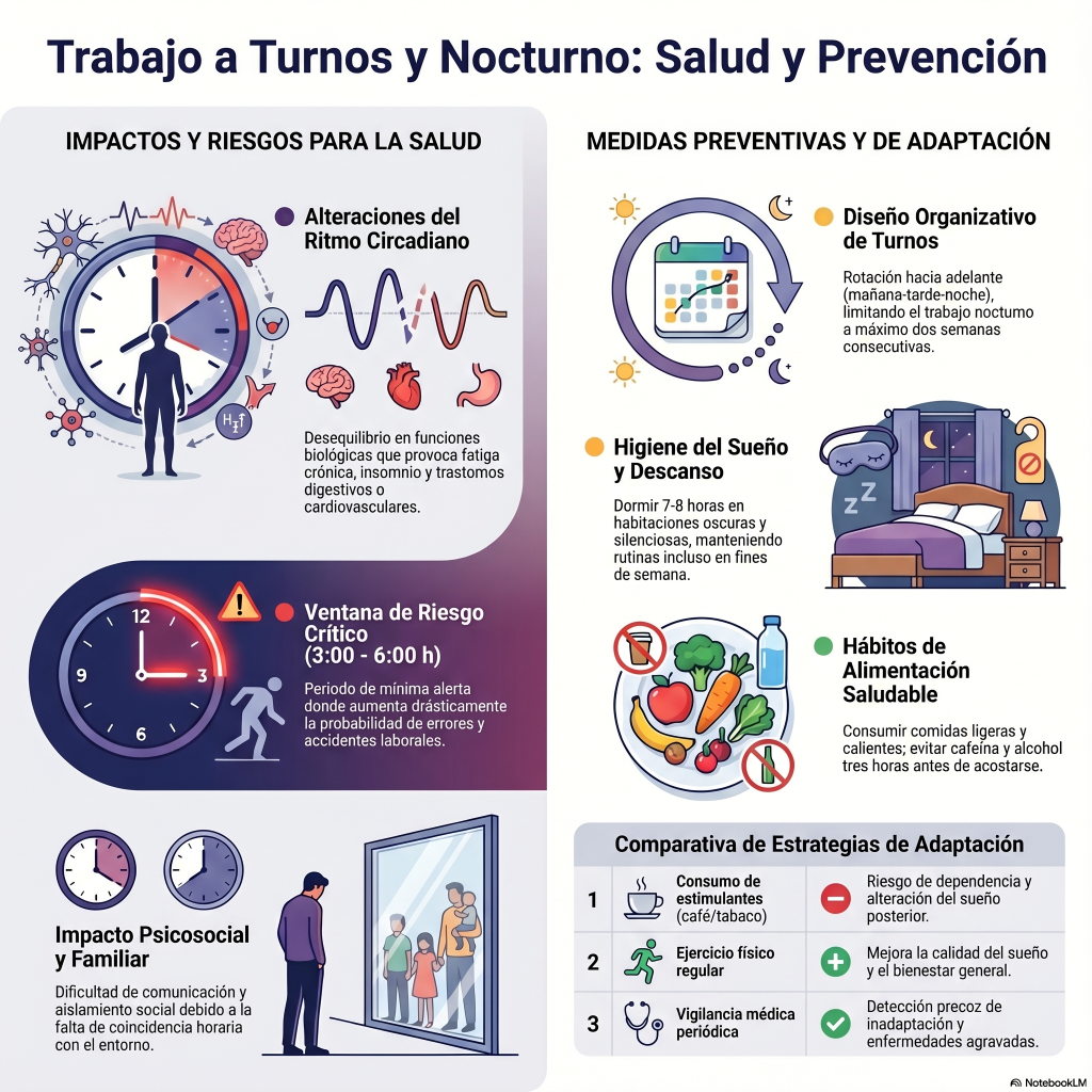 238. Trabajo a turnos y nocturno: efectos en la salud y medidas preventivas (NTP 455/502)
