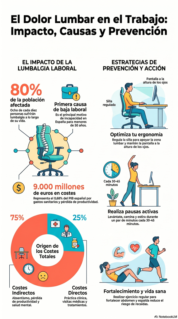 255. Dolor lumbar de origen laboral: por qué es la primera causa de baja y qué hacer