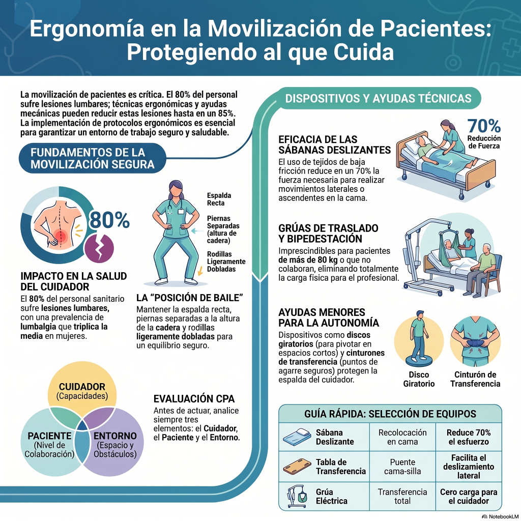 258. Ergonomía en el sector sanitario: movilización de pacientes y dispositivos de ayuda