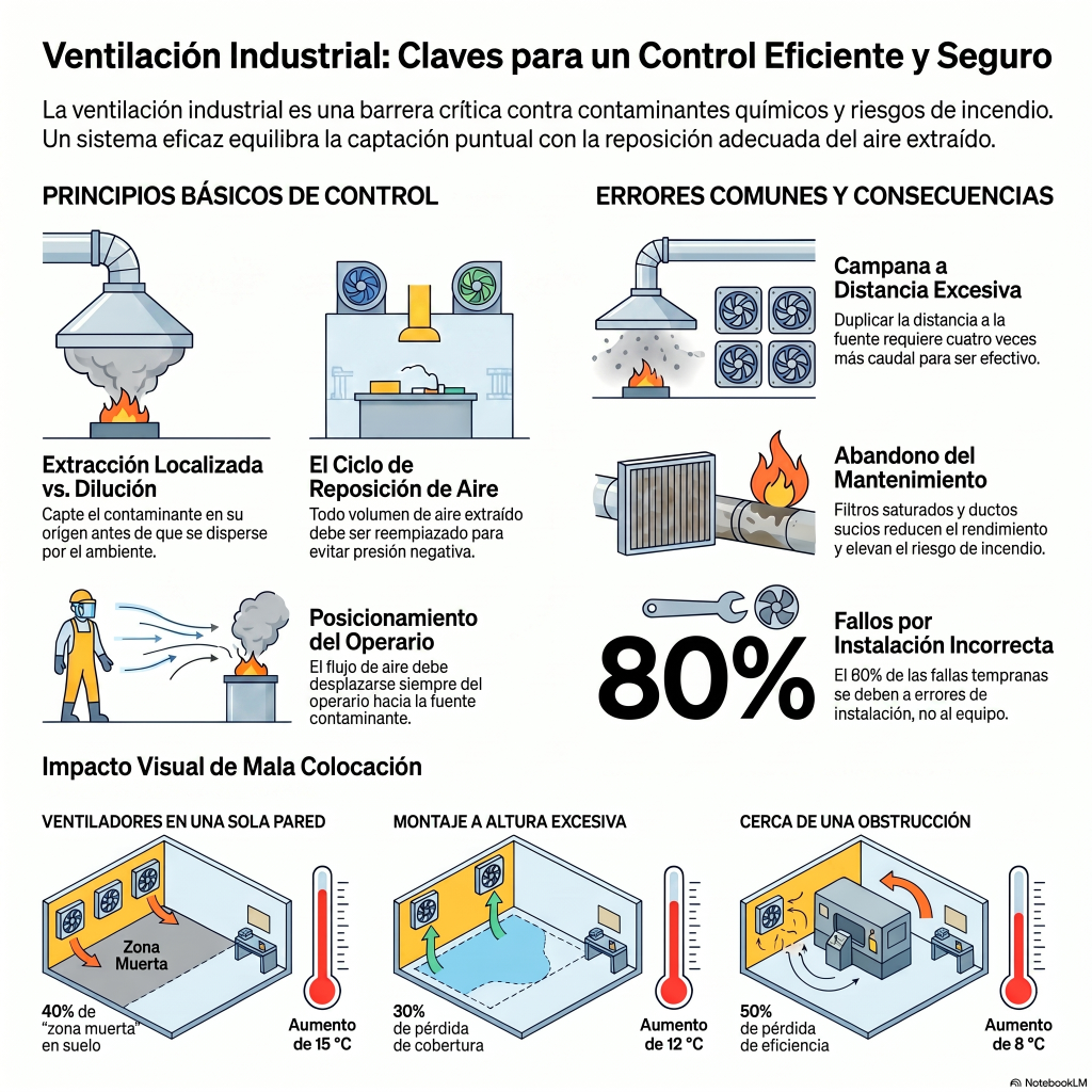 263. Ventilación industrial como medida de control: principios básicos y errores comunes