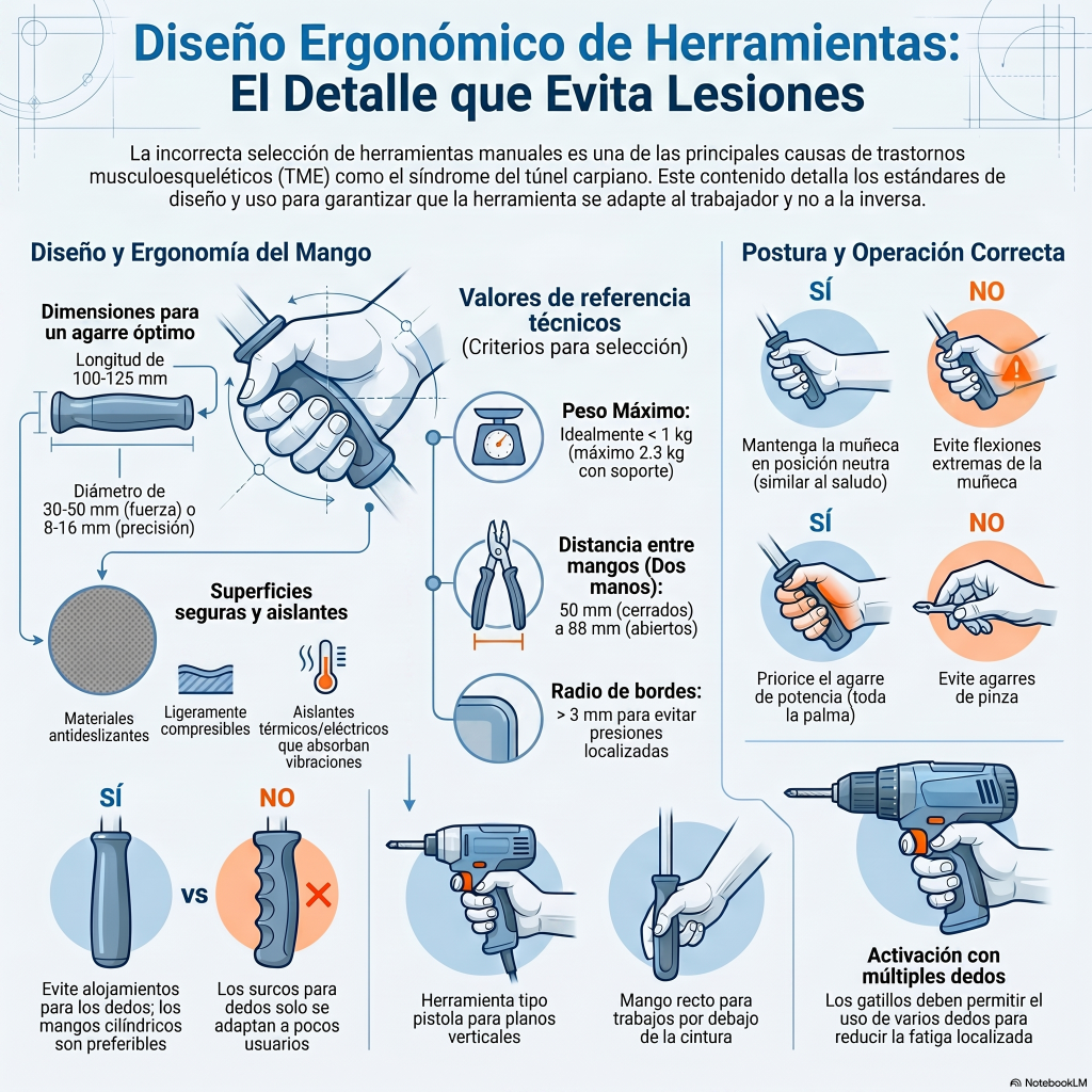 264.Diseño ergonómico de herramientas manuales: el detalle que evita lesiones