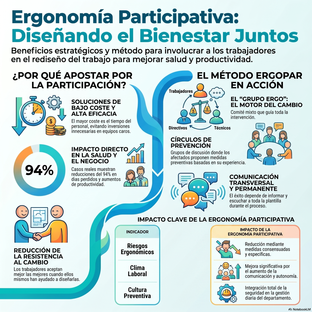 267. Ergonomía participativa: involucrar a los trabajadores en el rediseño de sus puestos