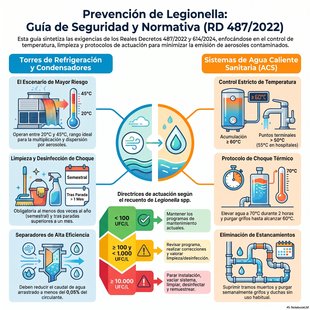 277. Legionella: prevención en instalaciones con riesgo (torres de refrigeración, ACS)